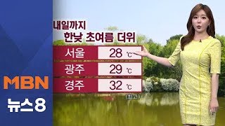 내일 한낮 초여름 더위…오전까지 미세먼지↑