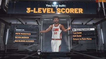 NBA 2K21 SG Build Breakdown Blue Green Pie Chart 3 Level Scorer or Slasher