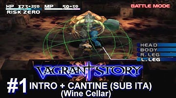 Vagrant Story ITA PS1 - Intro - Wine Cellar (Cantine) Gameplay #1