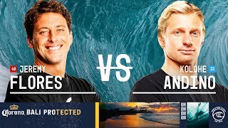 Jeremy Flores vs. Kolohe Andino - Quarterfinals, Heat 2 - Corona Bali Protected 2019