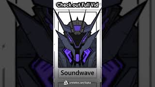 Soundwave Transformers Prime Speedpaint! #shorts