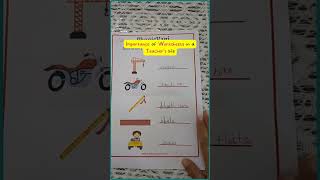 Importance of Worksheets for Teachers #worksheets #phonics #shorts
