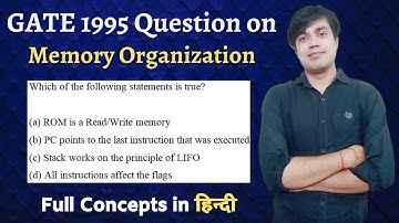 GATE 1995 Question Based on Memory Organization
