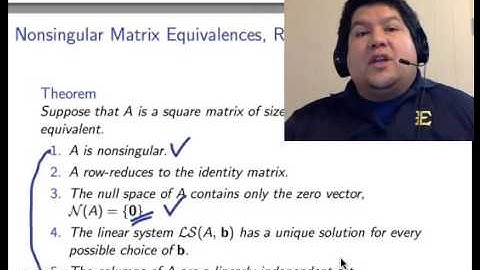 MATH 2010 Matrix Inverses and Nonsingular Matrices