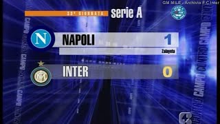 2008-09 (33^ - 26-04-2009) Napoli-INTER 1-0 [Zalayeta] Servizio Controcampo Rete4