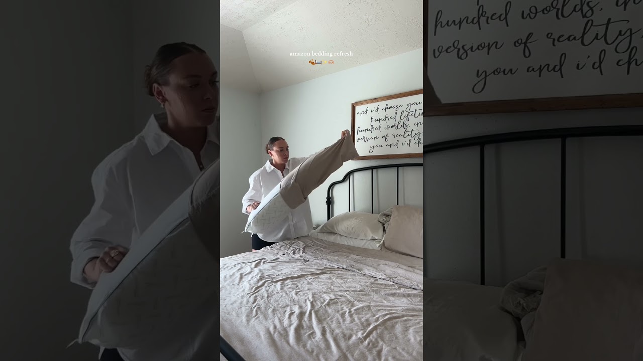 BEDDING REFRESH | amazon bedding, linen bedding, amazon home finds, asmr vlog, asmr 