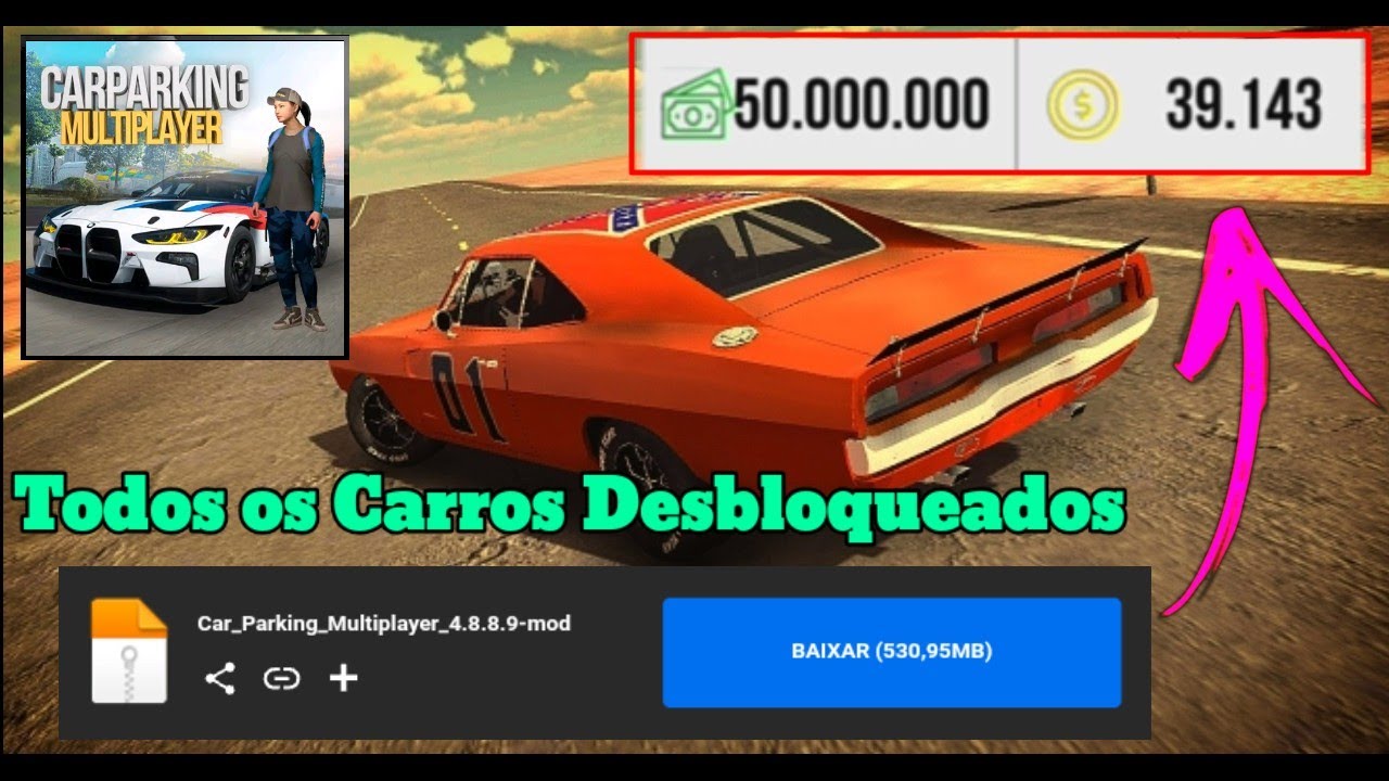 Car Parking Multiplayer Dinheiro Infinito + Carros Desbloqueado v 4.8.8.9 