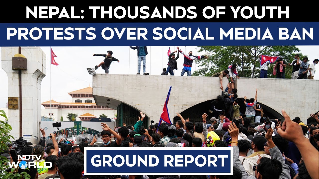 Nepal Curfew | Ground Report: Thousands Of Youth Hit The Streets In Nepal Over Social Media Ban