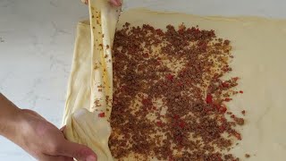 📣TEK BİR BEZEYLE BİR TEPSİ KIYMALI BÖREK NASIL YAPILIR 🔝HIZLI KOLAY PRATİK KAHVALTILIK BÖREK TARİFİ