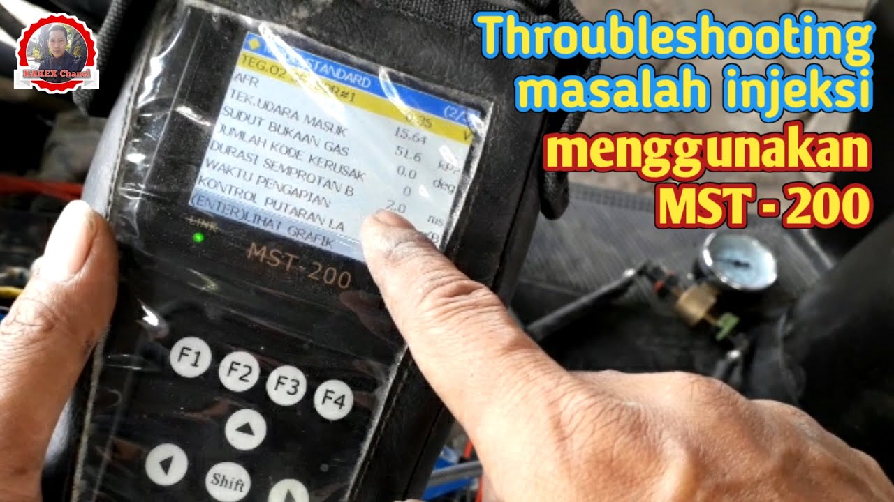 Mio j mendadak brebet | deteksi kerusakan dengan scanner MST 200#KakexChannel