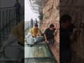 😂📍 China opens glass walkway on the side of 📍Tianmen mountain, #china #glass #skywalker #fypシ