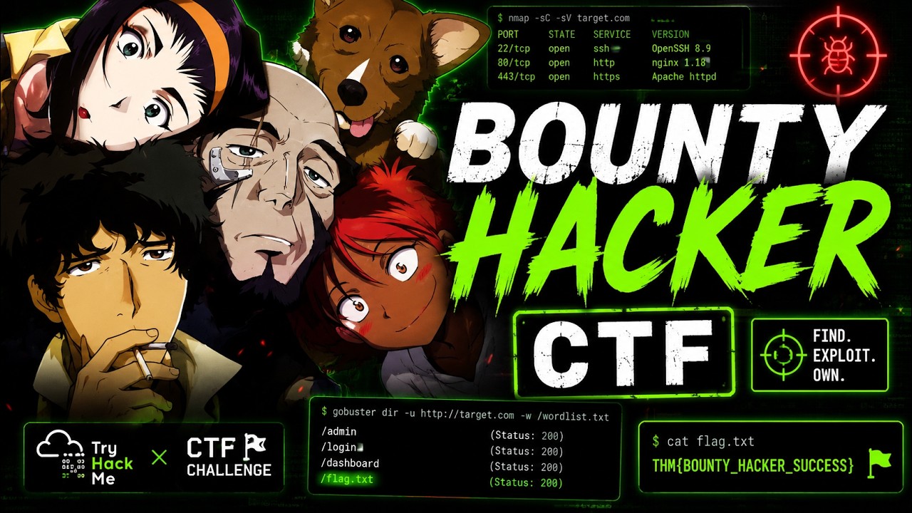 Bounty Hacker TryHackMe Walkthrough | Full CTF Guide - YouTube