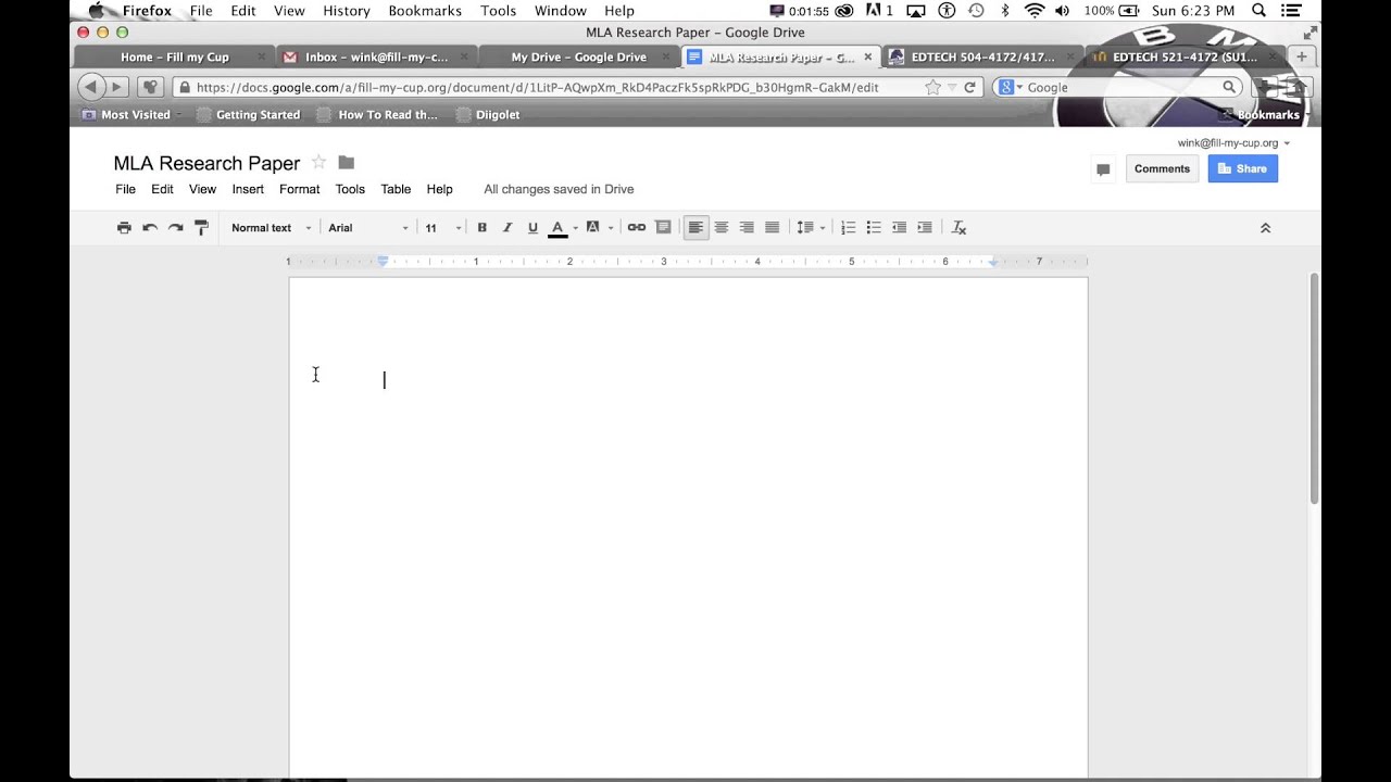 research paper on google docs