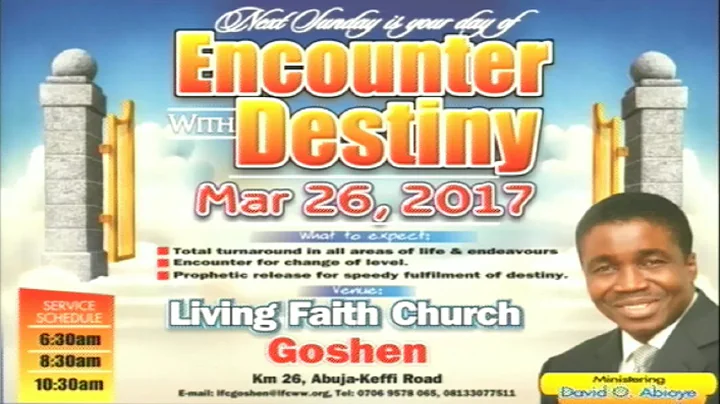 Sunday 2nd Service: March 26, 2017