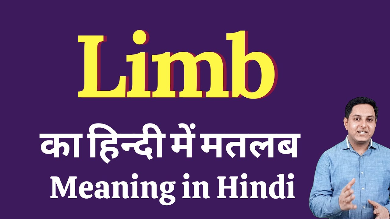 Limb meaning in Hindi Limb का हिंदी में अर्थ explained