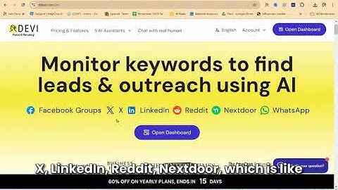 White Label Devi AI Leads Monitoring Software setup guide