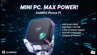 KAMRUI Pinova P1 Mini PC Review – Ryzen Power, 1TB SSD & Triple 4K Displays!
