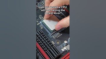 Installing a CPU without raising the socket lever