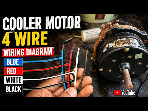 Cooler Motor 4 Wire Wiring Red Blue White Black | Electronics Verma 