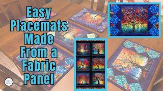 Easy DIY Placemats Made From a Fabric Panel - Featuring the New Illuminations Line from Benartex