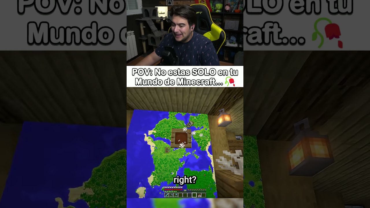 POV: No estas solo en tu mundo...🥀 #minecraft #shorts