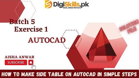Digiskills AutoCAD exercise 1 | dstp 2.0 batch 05 AutoCAD exercise 1 solution 2023