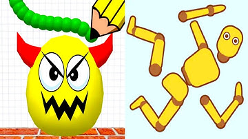 Draw To Smash vs Ragdoll Break - Satisfying ASMR Game Max Level