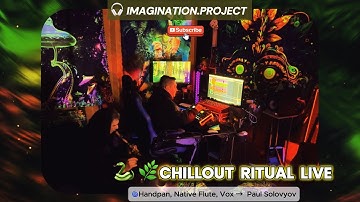 Chillout Ritual Live 🌿 Handpan, Native Flute & Synths | UV Psychedelic Studio Session