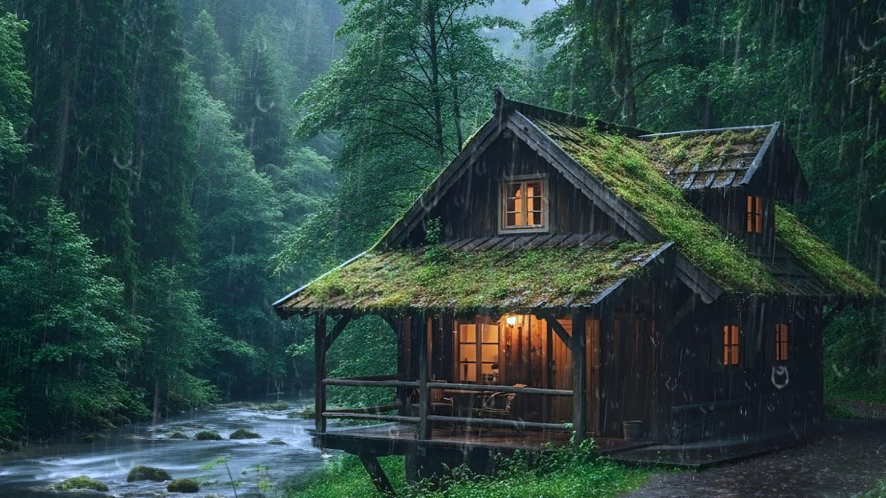 Peaceful Rainforest Night Rain 🌧️ Deep Sleep ASMR to Ease Anxiety, Stress Relief & Relax Mind