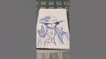 Drawing Luffy 🌟 #anime #art #drawing #howtodraw #onepiece #shorts