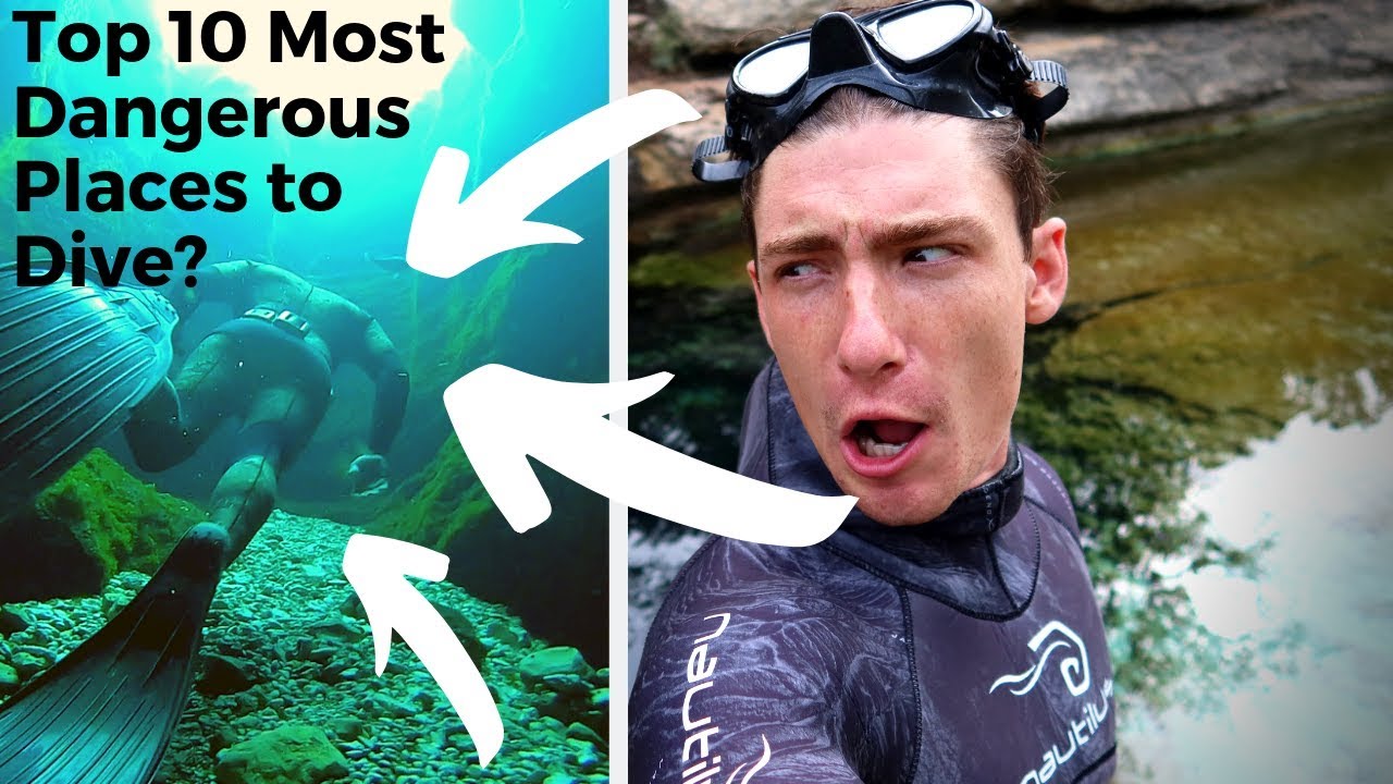 Freediving Jacob's Well To 60 ft TOP 10 MOST DANGEROUS PLACES TO DIVE YouTube