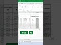 Shift or Re-arrange Columns in Excel