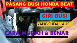 Ganti busi motor beat