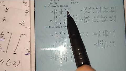 #zhlmaths12 Matrices exercise problems solutions in Bengali part2