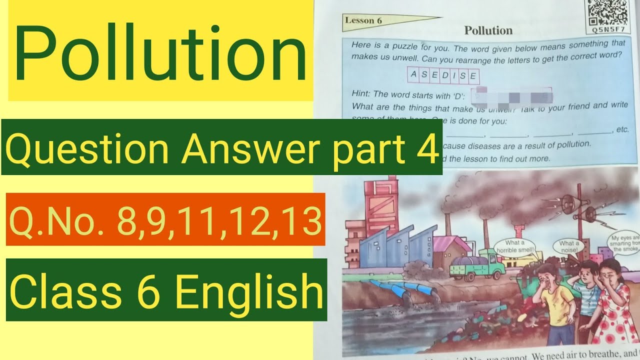Pollution Question Answer Part 4 Question No 8 9 10 11 12 13