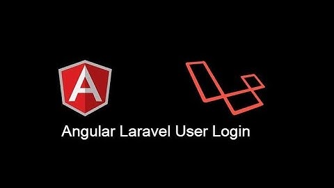 Angular 9 Laravel 7.2 user login working example