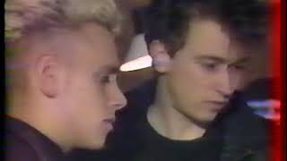 Video thumbnail of "Depeche Mode 1987 french tv 'A2' rock report interview"