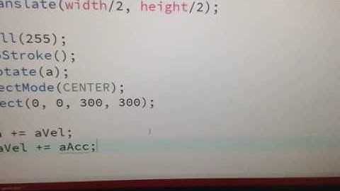 Transformation: Rotation in Processing (Java) 2
