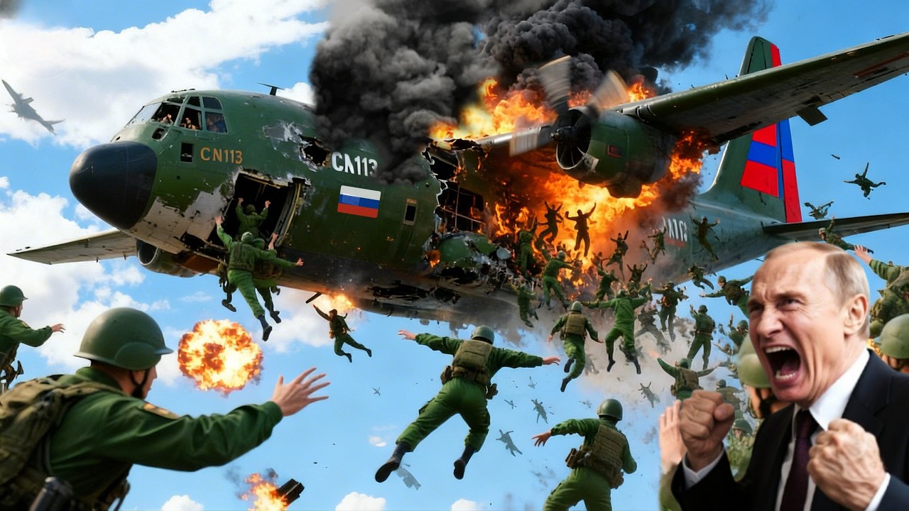 2 МИНУТЫ НАЗАД! Российский C-130J с 300 элитными военнослужащими был сбит американским F-16.