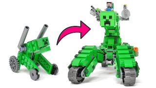 LEGO Minecraft - Модернизация танка мутанта Крипера моего сына