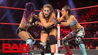 Sasha Banks \& Bayley vs. The Riott Squad: Raw, July 30, 2018