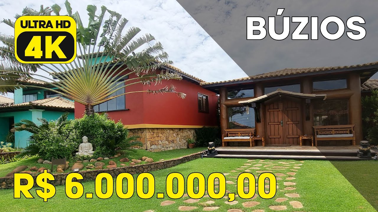 MANSÃO APAIXONANTE COM 07 SUÍTES EM CONDOMÍNIO PÉ NA AREIA DE ALTO PADRÃO EM BÚZIOS!