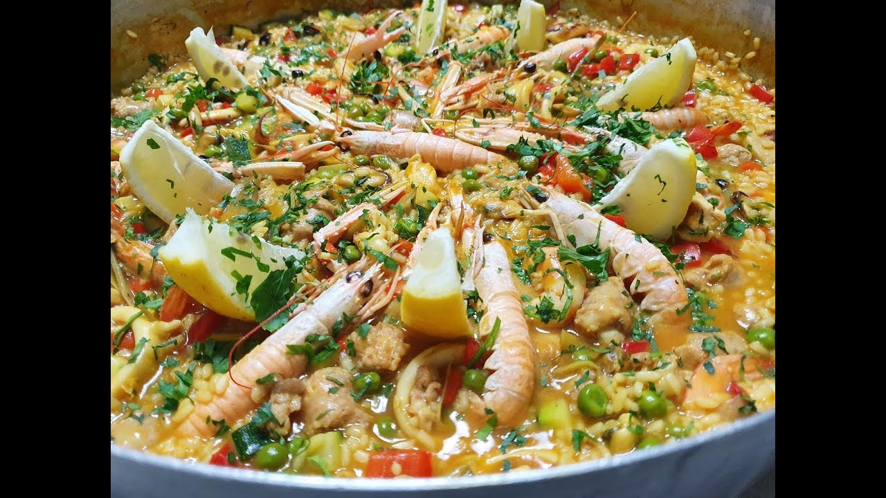 PAELLA carne pesce e verdurine PASSO DOPO PASSO YouTube PAELLA carne pesce e verdurine PASSO DOPO PASSO YouTube