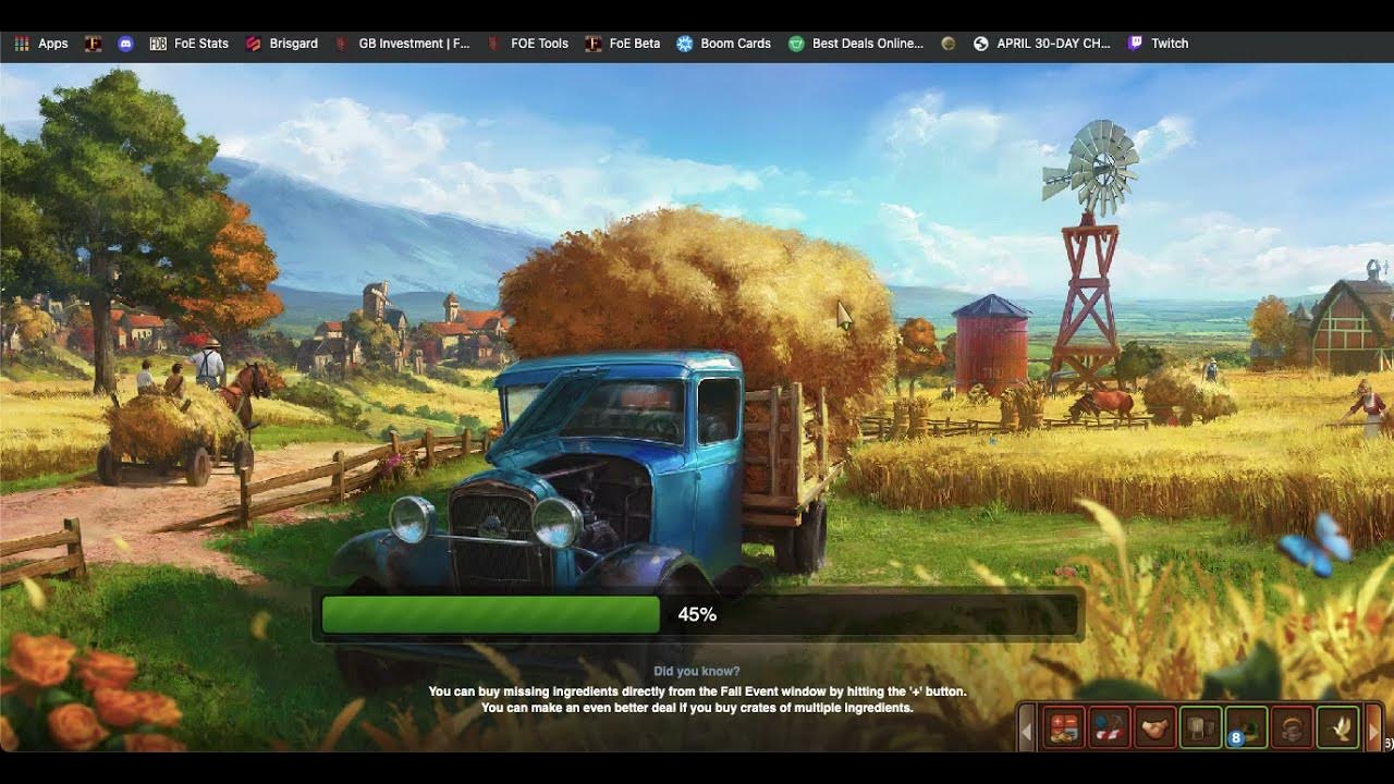 FoE 2021 Fall Event Daily Specials from Beta and Past Fall Event