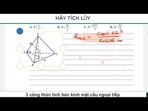 Video 3 công thức nhanh tính bán kính mặt cầu ngoại tiếp... - youtube