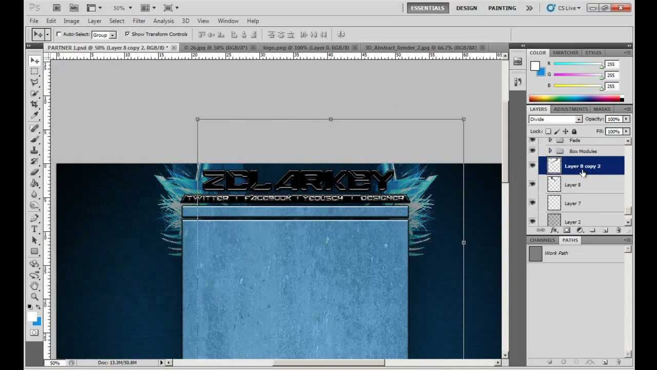 zClarkey YT background speedart |  by TheCeeLayyArtz