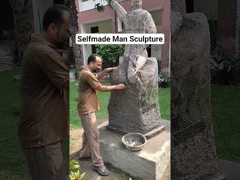 DIY Selfmade Man Sculpture #shorts