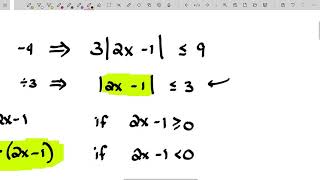 Inequalities - Nonlinear - A Review for College Algebra: Solving Absolute Value Inequalities