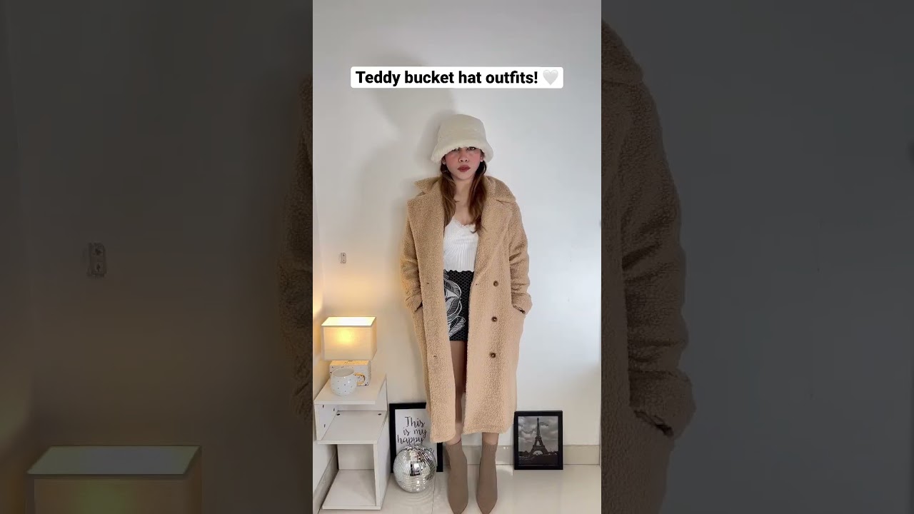 Teddy bucket hat outfits Inspo’ 🤍🌼 