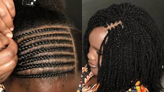2hrs Only How to Crochet Spring Twist on Cornrows / Braid Pattern + Install